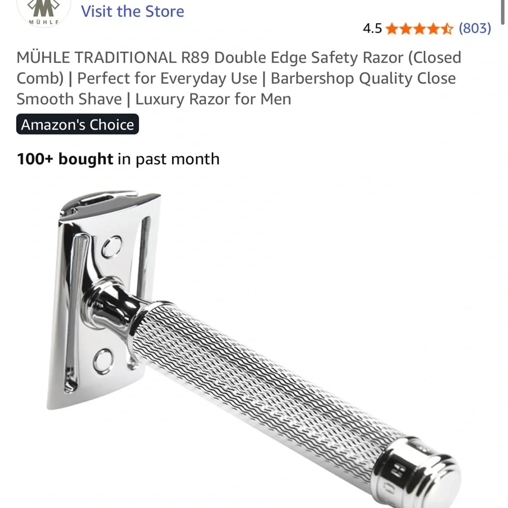 Muhle Chrome Safety Razor - Picture 10 of 14
